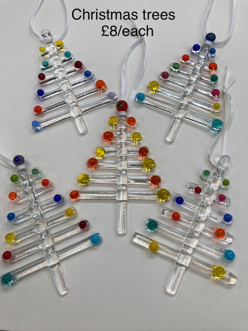 Beaded Wire Christmas Tree Ornament